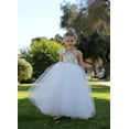 thumbnail image 4 of Ekidsbridal One-Shoulder Sequin Tutu Flower Girl Dresses Wedding Pageant Gown Communion Baptism 182 5, 4 of 7