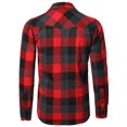 thumbnail image 2 of FashionOutfit Men's Casual Plaid Flannel Woven Long Sleeves Button Down Shirt, 2 of 4