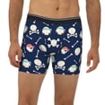 thumbnail image 2 of Xecao Pirate Skulls 1 Print Boxer Briefs for Men's Stretch Moisture-Wicking Underwear, Mid-Rise Classics breathable fabric, 2 of 7