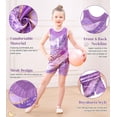 thumbnail image 3 of Gymnastics Leotards for Girls Toddler Unitard Biketard Clothes Cute Kid Dance Outfit 3-7T, 3 of 9