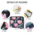 thumbnail image 3 of Organ Folder 14.2 x 0.8 x 10.6 Inches 13 Separate Pockets A4 Size Documents Folder A Sort Storage File Manager For The Home Office Pinktulips2, 3 of 7