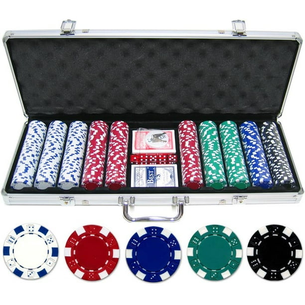 500 piece 11.5g Dice Poker Chip Set