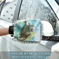 thumbnail image 6 of Qxltty Great Turtle Car Wash Mitt 2pcs Scratch Free Lint-Free Antistatic Microfiber 8.07×11.8in, 6 of 8