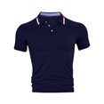 thumbnail image 4 of hoksml Men Golf Ball Uniform Solid Color Collared Polos Shirt Casual Loose Button Lapel Short Sleeve Top Summer Comfortable Business Shirts 2025 on Clearance, 4 of 9
