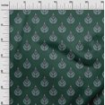 thumbnail image 2 of oneOone Cotton Poplin Fabric Leaves & Floral Block Print Fabric BTY 42 Inch Wide, 2 of 4