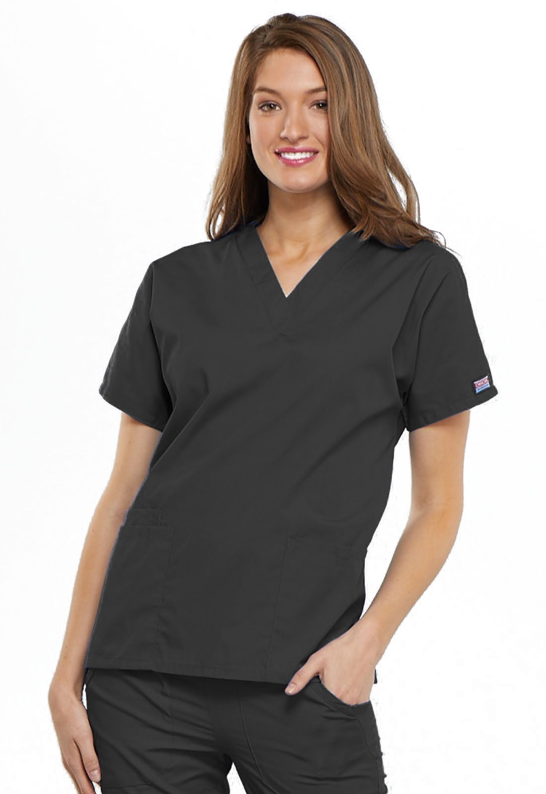 Women's Nursing Scrub Tops Printed Medical Uniforms Merry Flowers XL 