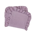 thumbnail image 1 of Baby Gauze Burping Towel for Newborns, 24 x 40 cm Soft Breathable Cotton, Ruffled Edge, Absorbent Multifunctional Handkerchief for Infants and Toddlers, 1 of 4