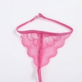 thumbnail image 6 of Ring Sleepwear Steel Underwear Pajamas Fashion Lace Garter Bra & Brief Sets, S, Hot Pink, 6 of 8