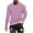 Pink, variant on JSheng Long Sleeve Tops for Men Plus Size Fashionable Men's Solid Color Round Neck Lesiure Comfortable Loose Top