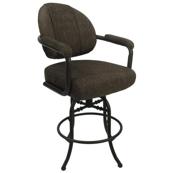 Swivel Tilt Counter Metal Bar Stool 26" M-70 - Sanora Brown - Coffee