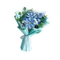 thumbnail image 4 of Ramo de flores de ganchillo de 17,7 pulgadas, tejido a mano, bendición eterna Azul, 4 of 9