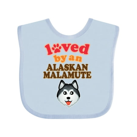 

Inktastic Alaskan Malamute Dog Lover Gift Baby Boy or Baby Girl Bib