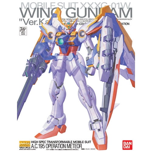 Ka MG 1/100 Model Kit USA Seller Bandai Hobby XXXG-01W Wing Gundam Ver 