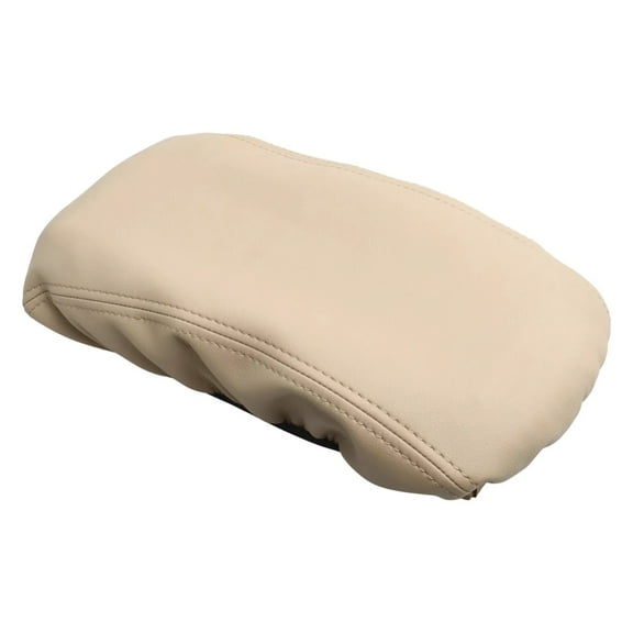 Microfiber Leather Armrest Cover for Hyundai Sonata 2015-2019 Beige Tan, Soft Resilient Center Console Cover