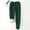 Green, variant on Dxzfnsa Women's Fleece Sweatpants Womens Casual Solid Color Pockets Pants Plus Size Bandage Elastic Waist Pants Winter Joggers Athletic Pants