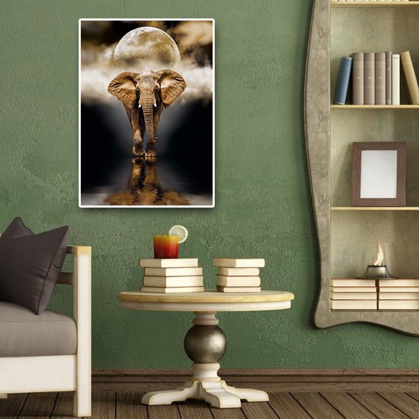 Diamante pintura elefante DIY 5D taladro completo Cruz puntada Kits bordado diamante Likrtyny decoración de arte