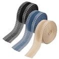 thumbnail image 1 of Cinta de Dobladillo Instantánea Uxcell para Planchar, Cinta Adhesiva sin Coser para Pantalones, Tiras Negras Amarillas Azules, 3 Pcs, 5.5 Yard, 1 of 7