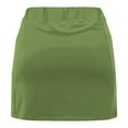 thumbnail image 4 of JURANMO Girls Active Skorts High Waist Athletic Sports Mini Skirts Lightweight Golf Tennis Skirt Built in Shorts Kids Clothes Army Green 6 Years, 4 of 7