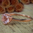 thumbnail image 4 of Beautiful Morganite Diamond Ring Sale 1.50 Carat Morganite Solitaire Engagement Ring 10k Rose Gold, 4 of 5