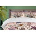 thumbnail image 5 of Ambesonne Botanic Duvet Cover Set, Wildflower Bouquet Vintage, King, Mauve Beige Teal, 5 of 5