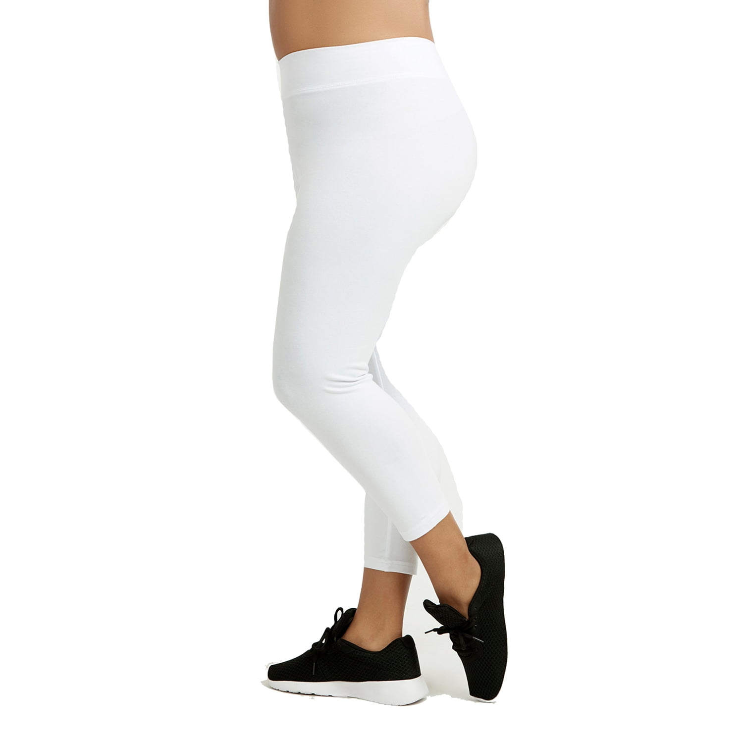 plus size cotton capri leggings