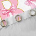 thumbnail image 4 of Manfei Pink Bow Tie Letter Monogrammed B Curtains Pack of 2 (42x84 Each) for Kids Girls,Teens Women Romantic Princess Ribbon Bowknot Curtains Blackout,Super Cozy Room Decor, 4 of 6