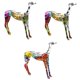 thumbnail image 1 of 3 X Graffiti Art Multicolor Doberman Dog Estatua Decoración de Estar Ornamento Baoblaze Estatua de Doberman, 1 of 8