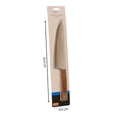 thumbnail image 3 of Cuchillo de Chef Mainstays de Acero Inoxidable con Mango de Madera y Espiga Completa 32.6 cm, 3 of 4