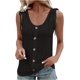 thumbnail image 3 of BAXLIMEK Camisetas sin mangas para mujer casual verano 2023 sueltas, blusa tipo túnica fruncida con ojales lisos y elegantes, 3 of 5