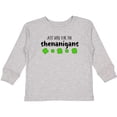 thumbnail image 3 of Inktastic Just Here for the Shenanigans St. Patrick's Day Boys or Girls Long Sleeve Toddler T-Shirt, 3 of 5
