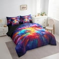 thumbnail image 2 of Erosebridal Rainbow Cloud Bedding Twin Size , Sparkle Stars Bed Sheets Setp with Comforter, Microfiber 7pcs, 2 of 5