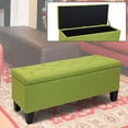 thumbnail image 7 of Magshion Rectangular Storage Ottoman Bench Tufted Footrest Lift Top Pouffe Ottoman, Coffee Table, Seat, Foot Rest, and more 42'', Linen Olive, 7 of 7