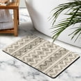 thumbnail image 2 of Elegant 20x32 in Bath Rug Runner - Tribal Style, Non-Slip. Machine-Washable Luxury Microfiber Bath Mat. Perfect for Tub & Shower. Upgrades Your Bathroom Décor with Quality & Style, 2 of 5
