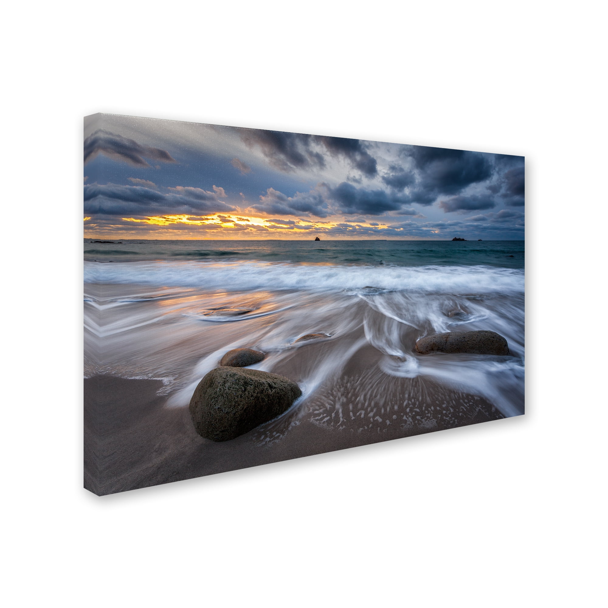 Trademark Fine Art 30x47 Landscape Canvas Wall Art 'The Song of Water' by Mathieu Rivrin