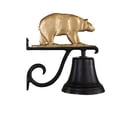 thumbnail image 1 of Cast Bell With Gold Bronze Bear Ornament, 1 of 1