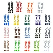 No Tie Shoelaces Elastic Heavy Duty Lock Adjustable Multi-colored Kids Adults Tieless Sports Shoe Strings Shoes Accessories-1 Set