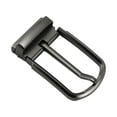 thumbnail image 4 of Milageto Reversible Belt Buckle Alloy Rectangle Pin Buckle for Fathers Day Dress Belt gray and black, 4 of 8