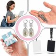 thumbnail image 3 of 20 Pieces Baptism Wood Keychain Our Lady of Guadalupe Bautizo Wood Keychain Christening Favor Baptismal Souvenirs Communion Favors (White, Pink), 3 of 4