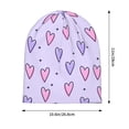 thumbnail image 5 of Beanie Hats for Men and Women, Sparkles Love Heart Patterns Adult Unisex Knit Hat Winter Warm Skull Cap, 5 of 7