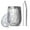 Light Grey Leaf, variant on 12oz Stemless Wine Tumblers Green Pioneer Flower and Leaf Vacuum Insulated Stainless Steel Travel Tumbler Cups Mug with Lid and Straw for Champaign,Cocktail,Beer with Cleaning Brush
