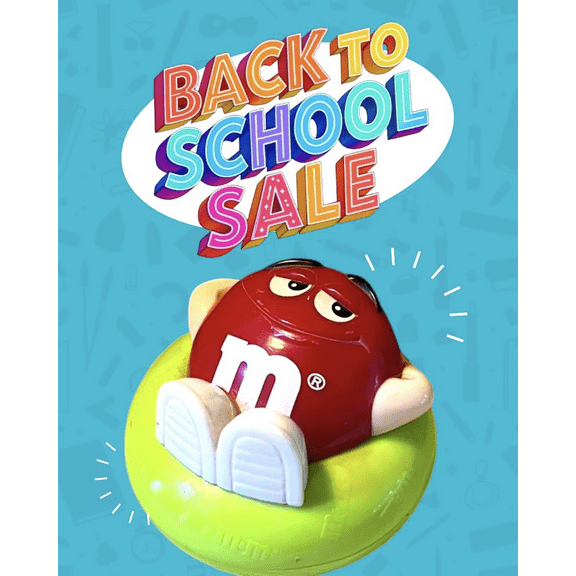 CAKE TOPPER M&M M & M PVC Figure Figurine Holiday Candy 3” gift