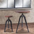 thumbnail image 4 of Armen Living Tabouret de Bar Réglable Tribeca en Gris Industriel, 4 of 8