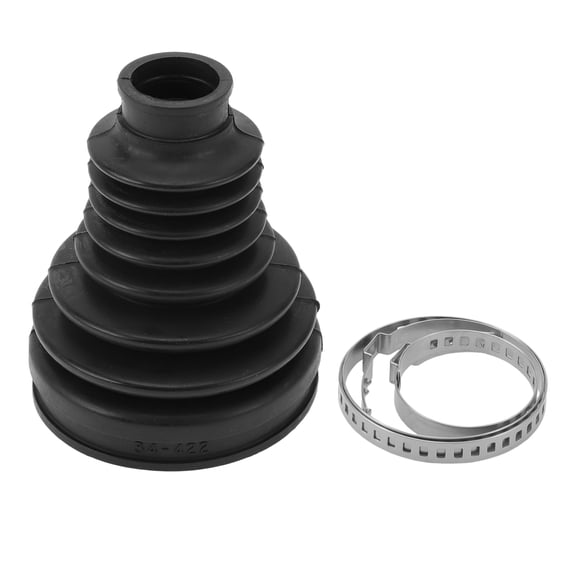 Unique Bargains CV Joint Boot Kit No.8K0498201C W/ Clamps Constant Velocity Joint Boot for Audi A4 2009-2016 for Audi A5 2010-2017 Rubber Black Strong Durable