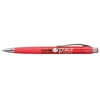 Hub Pen 421RED-BLK Mardi Gras Clipper Translucent Red Pen - Black Ink - Pack of 250