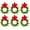 Red, variant on 6 Pcs Mini Spring Wreaths for Kitchen Cabinet 11.8" Small Artificial Boxwood Wreaths with Linen Bow Party Decor for Door Window Wall Farmhouse Hanging,Beige