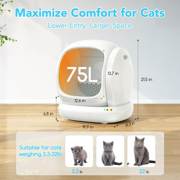Robot Auto System Cleaner: Smart Self-Cleaning Cat Litter Box with