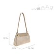 thumbnail image 4 of Bolsa Flap Dama MM ITALY A9228-2 Simipiel Beige, 4 of 4