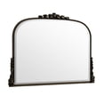 thumbnail image 3 of BEAUTYPEAK 44"x 32" Arched Vanity Mirror Vintage Decor Mirror Wall Mounted, Antique Bronze, 3 of 8