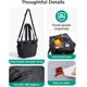 thumbnail image 5 of Bolsa de almuerzo para mujer, pequeña, térmica, con compartimento para el almuerzo, acolchada, ligera y acolchada, para el trabajo, viajes y actividades al aire libre, color negro, 5 of 5
