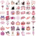 thumbnail image 3 of 50-Pack Pink Halloween Stickers - Waterproof DIY Decorations for Guitar, Notebook, and Luggage, 3 of 8